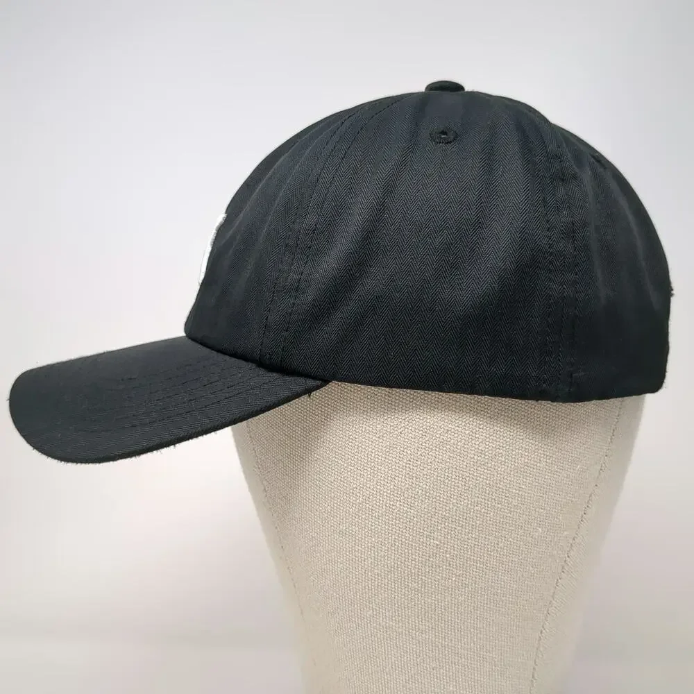 Puma Baseball Cap Black One Size Embroidered Cat Logo Slideback Polyester Hat